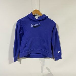 Nike Kids Purple Hoodie with Black & Light Purple Swooshes